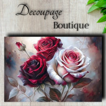 Rose Decoupage Tissue Paper Collection