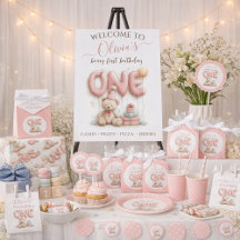 Beary First Birthday Teddy Bear Party Collection 