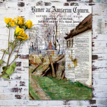 Vintage Newspaper Decoupage Tissue Paper 