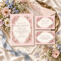 Pink Wildflower Baby Shower