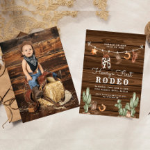 Rodeo cowboy western birthday