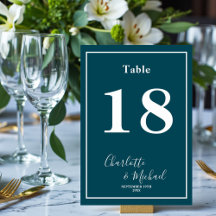 Elegant Wedding Collection   Deep Teal