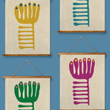 Matisse Inspired Wood Topped Tapestries