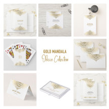 Gold and white Mandala Lace