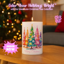 Pink Watercolor Christmas