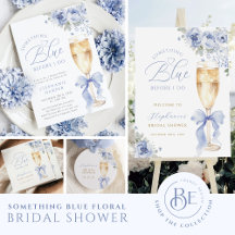 Something Blue Floral Bridal Shower Collection
