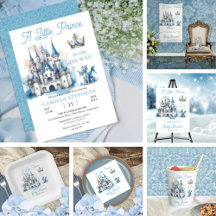 A Little Prince Is On His Way Boy Baby Shower