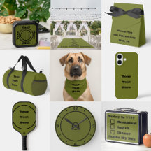 Olive Green Solid Color 