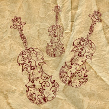 Line Drawn Violins