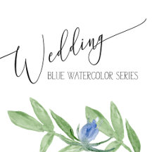 Wedding Blue Watercolor