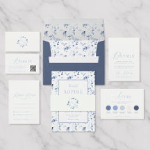 Dusty Blue Fine Art Floral Wedding Collection