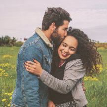 Romantic Heart Frame Custom Couple Photo