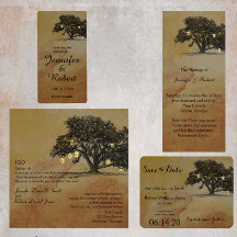Fall Oak Lantern Wedding Collection