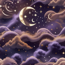 Laptop Skin – Luxury Celestial Moon Phase Cosmic 