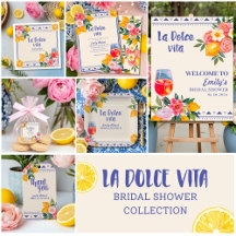 La Dolce Vita Italian Lemon Floral Bridal Shower 