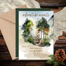 Rustic Woodland Adventure Awaits Baby Shower
