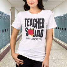 Cute Red Apple Teacher Squad Collection