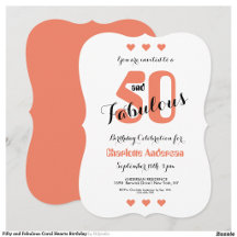 Best-Selling 50 and Fabulous Birthday Invitations