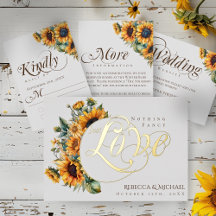 Nothing Fancy Just Love Elegant Sunflower Wedding 