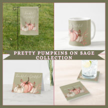 Pretty Pumpkins on Sage Collection
