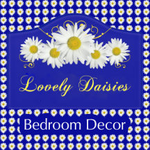 Fresh White Daisy Bedroom Decor