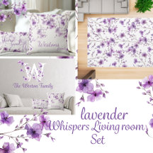 Lavender Whispers Personalized Decor Set