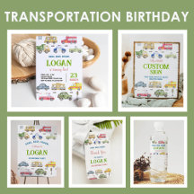 Transportation Birthday 