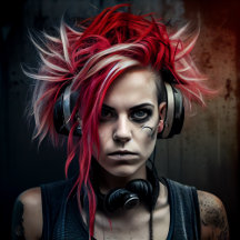 Cartes Postales Fille Ecouteur