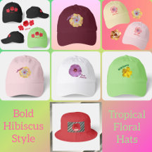 Bold Hibiscus Style: Tropical Floral Hats