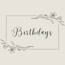 Birthdays