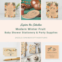 Modern Dried Citrus Winter Baby Shower 