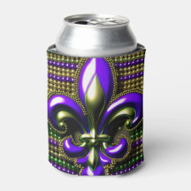 Mardi Gras Can Cooler Quezie