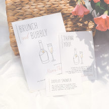 Brunch & Bubbly Boho Floral Gold Bridal Shower