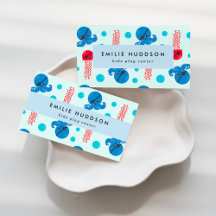 Pirate Octopus, Pirate Jellyfish Business Cards