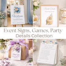 Event Signs, Games & Party Details