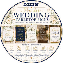 Popular Wedding Tabletop Signs