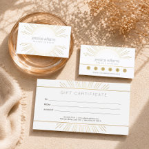 Gold Sunburst Skincare, Spa Business Suite