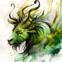 Watercolor Fantasy Qilin