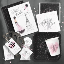 Trés Chic Night in Paris Sweet Sixteen Collection