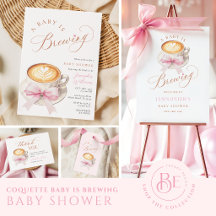 A Baby Is Brewing Coquette Baby Shower