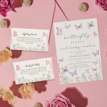 Watercolor Butterflies Baby Shower