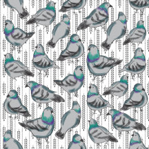 Flock of pigeons