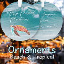 Christmas Ornaments, Tropical and Beach