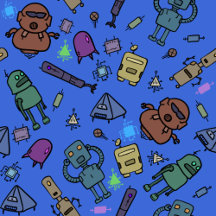 Rusty Robots Blue