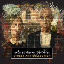 American Gothic Brick Wall Mural Collection
