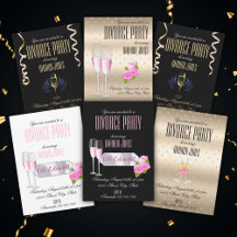 Divorce Party Glam Invitations