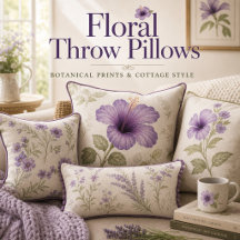 Floral Throw Pillows 