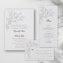 Orchid Elevated Ivory Formal Traditional Wedding
