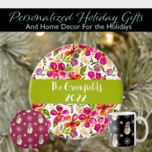 Personalized Holiday Gifts & Decor