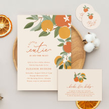 Little Cutie Citrus Oranges Baby Shower